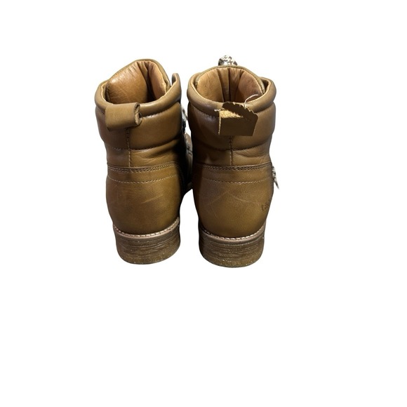Taos‎ Alpine Leather Boots Contrasting Laces Women's Size 9-9.5 Caramel 220106 - Picture 8 of 16